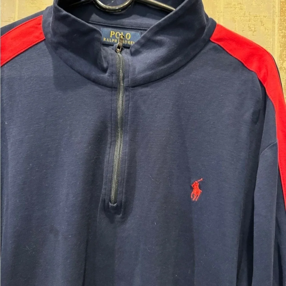 Polo Ralph Lauren men's 2XL ‎ 3/4 zip up sweat shirt